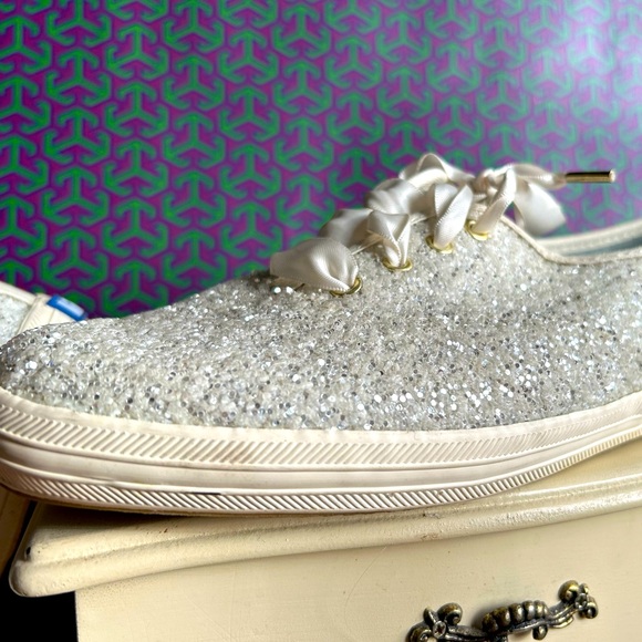 KEDS by Kate Spade New York Champion Glitter Sneakers : Perfect Wedding Shoe!! - Picture 2 of 4